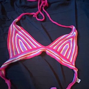 knitted top for festivals an parties and at the beach/swimming